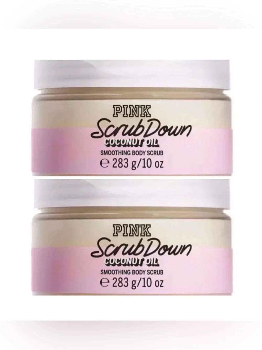 Victorias Secret PINK Scrub Down Smoothing Body Scrub ~ 10 fl.oz. ( Lot of 2 )
